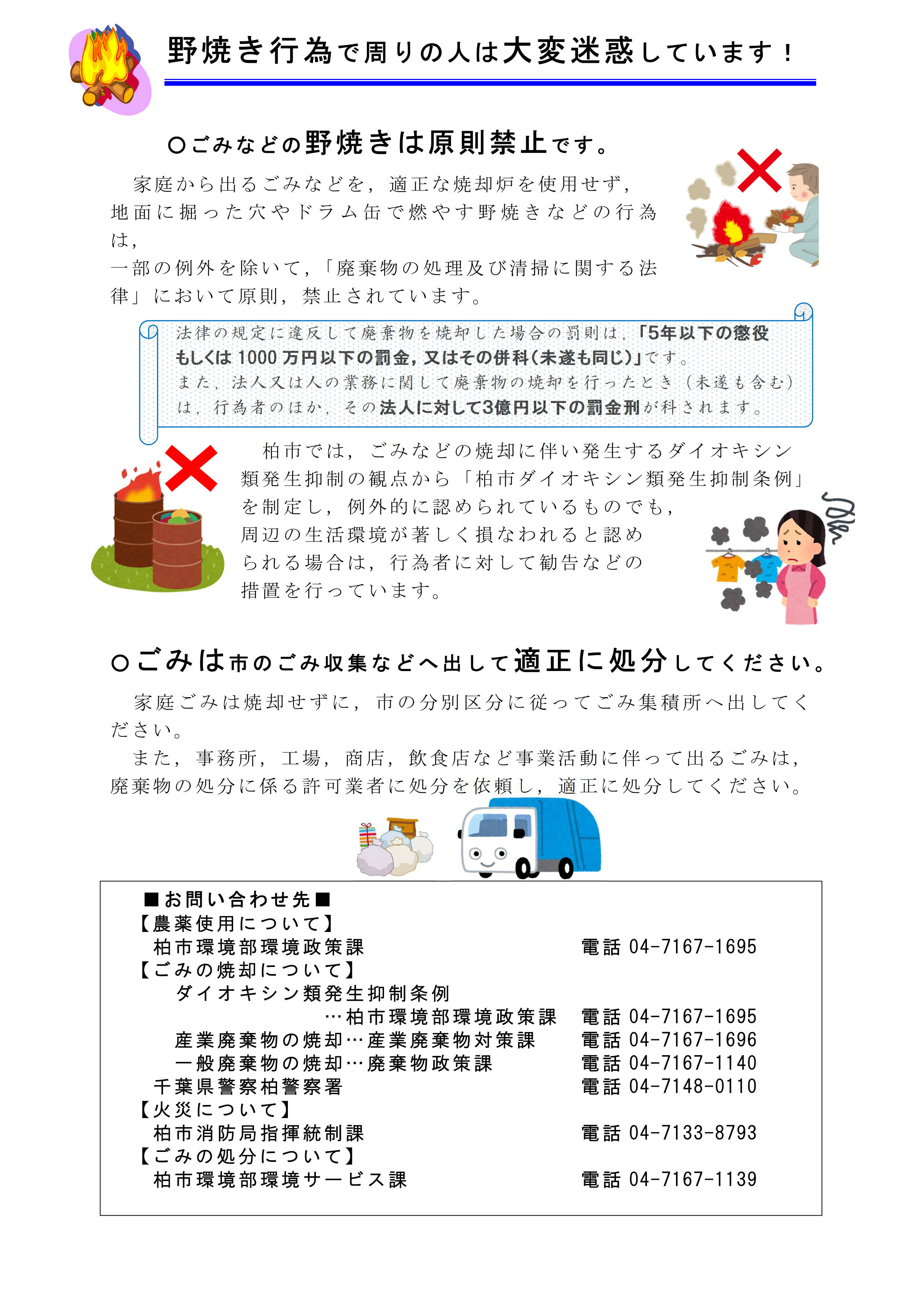 野焼きの禁止